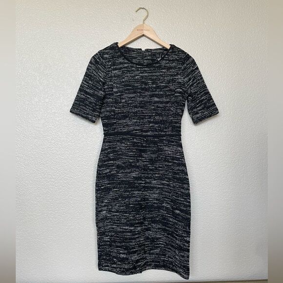 Banana Republic Textured Fitted Structured Career Dress 0 - Picture 1 of 3